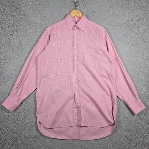 Vintage Thomas Pink Shirt Men Size M Pink Canvas 100% Cotton Relaxed Fit Ireland